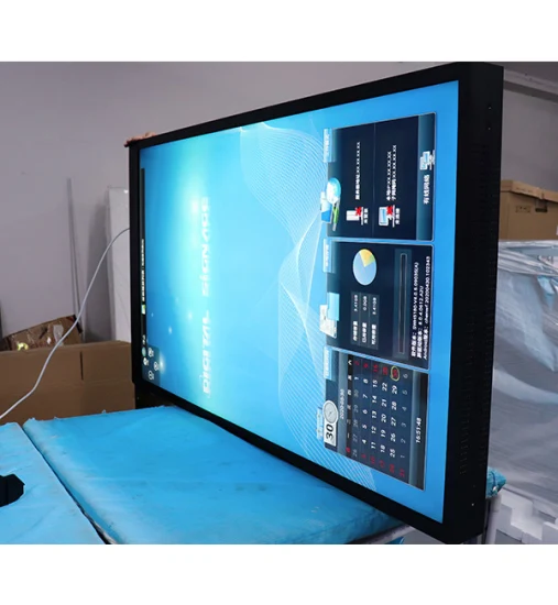 55-Zoll-HD-Serie, 24/7-Arbeit, maßgeschneidertes, sonnenlichtlesbares LCD-Werbe-TV-Display mit ultraheller Helligkeit und 5000 Nit für den Außenbereich, wasserdicht